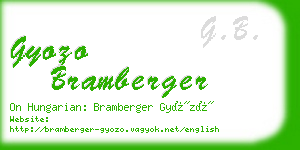 gyozo bramberger business card